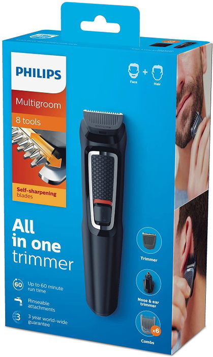Philips Multigroom Series 3000 MG-3730/15 8 en 1 Negro Philips Multigroom Series 3000 MG-3730/15 8 en 1 Negro